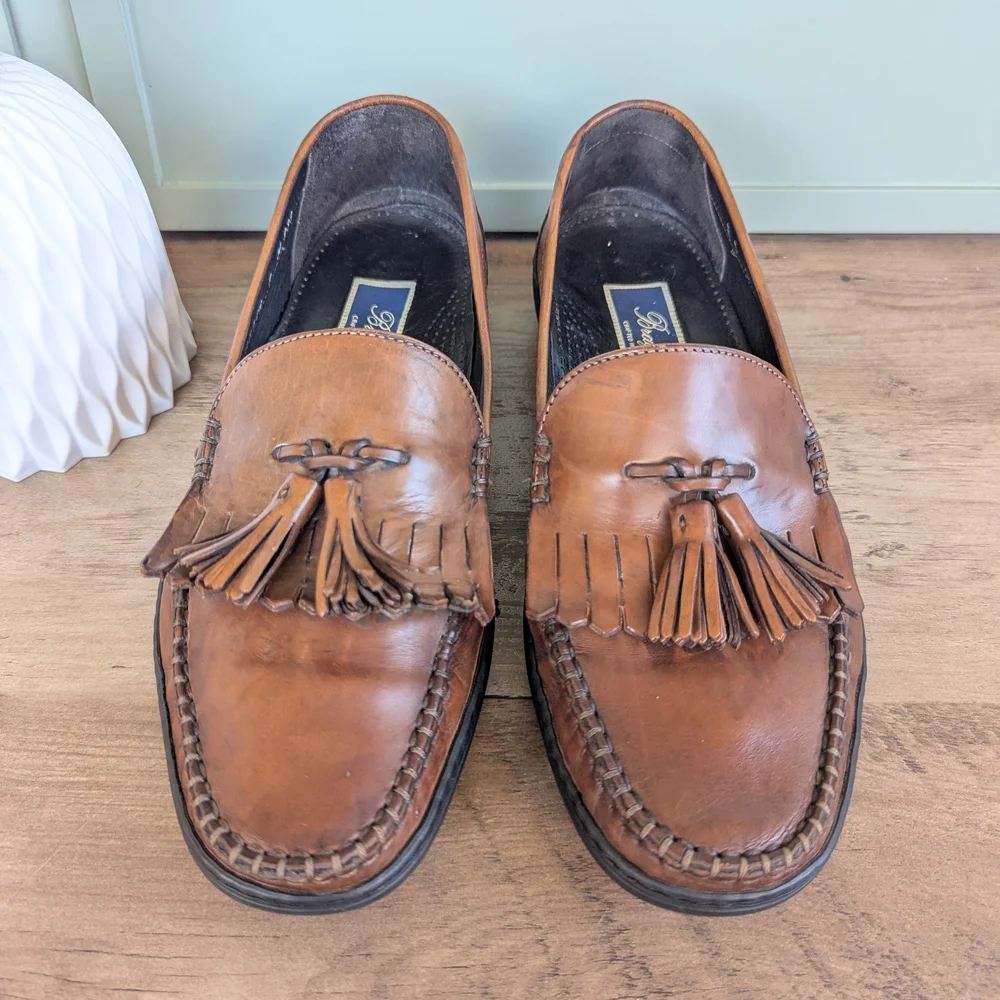 Bragano Kiltie Tassel Leather Men's Loafers